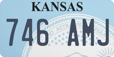KS license plate 746AMJ
