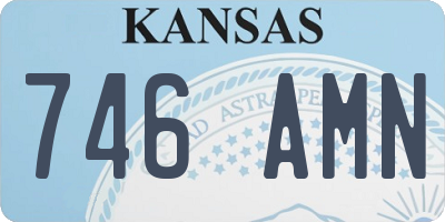KS license plate 746AMN