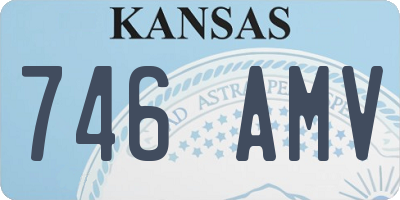KS license plate 746AMV