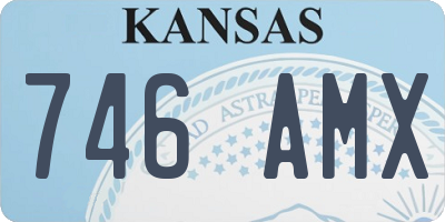 KS license plate 746AMX