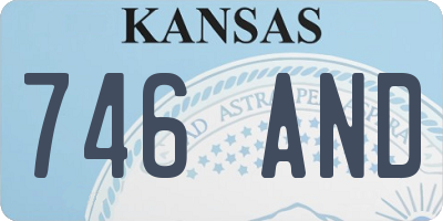 KS license plate 746AND