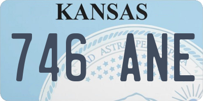 KS license plate 746ANE