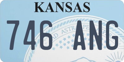 KS license plate 746ANG