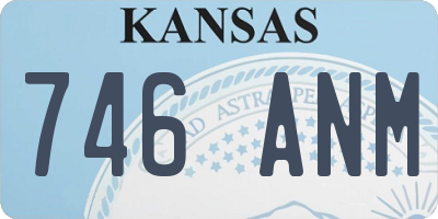 KS license plate 746ANM