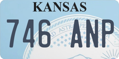 KS license plate 746ANP