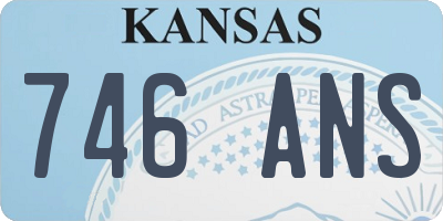 KS license plate 746ANS