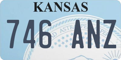 KS license plate 746ANZ