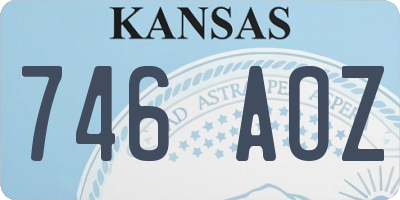 KS license plate 746AOZ