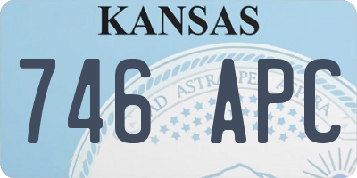 KS license plate 746APC