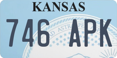 KS license plate 746APK