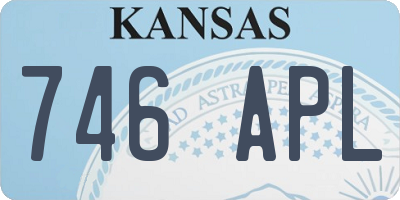 KS license plate 746APL