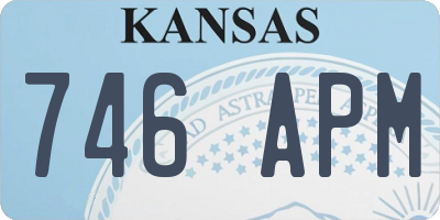 KS license plate 746APM