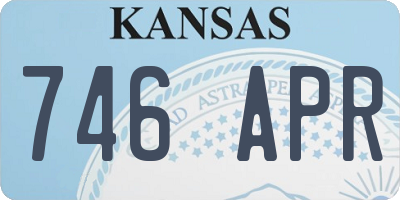 KS license plate 746APR
