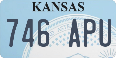 KS license plate 746APU