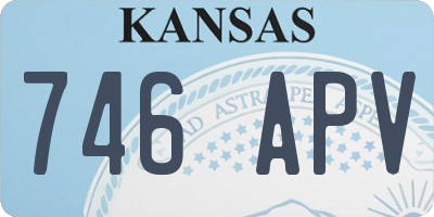 KS license plate 746APV