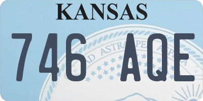 KS license plate 746AQE