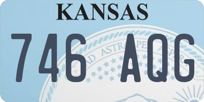 KS license plate 746AQG