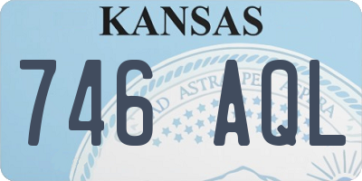 KS license plate 746AQL