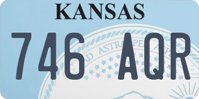 KS license plate 746AQR