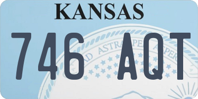 KS license plate 746AQT