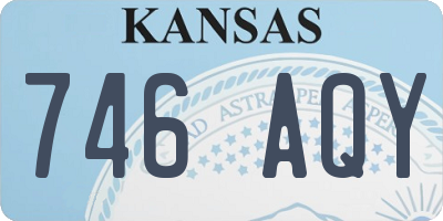KS license plate 746AQY
