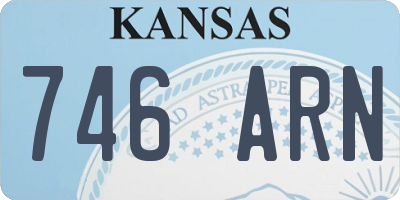 KS license plate 746ARN