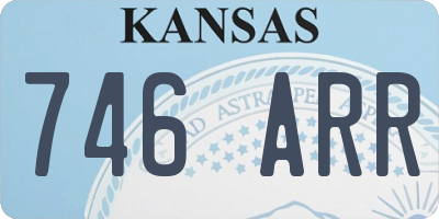 KS license plate 746ARR
