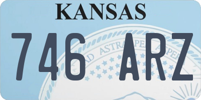 KS license plate 746ARZ
