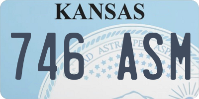 KS license plate 746ASM