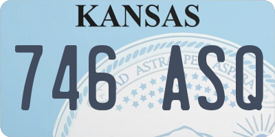 KS license plate 746ASQ