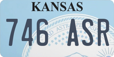KS license plate 746ASR