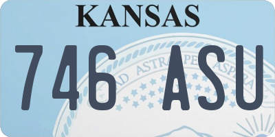 KS license plate 746ASU