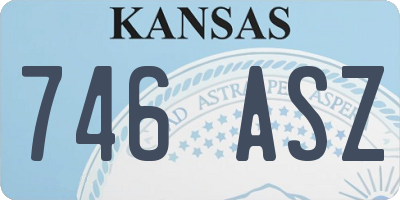 KS license plate 746ASZ