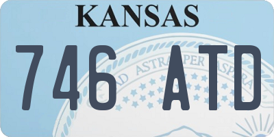 KS license plate 746ATD