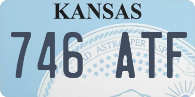 KS license plate 746ATF