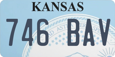 KS license plate 746BAV