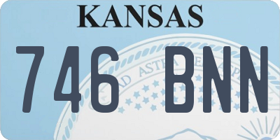 KS license plate 746BNN