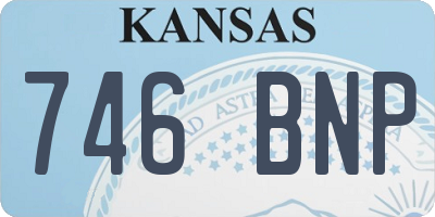 KS license plate 746BNP