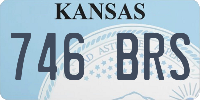 KS license plate 746BRS