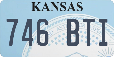KS license plate 746BTI