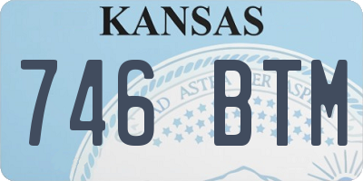 KS license plate 746BTM