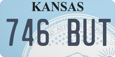 KS license plate 746BUT