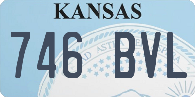 KS license plate 746BVL