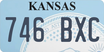 KS license plate 746BXC