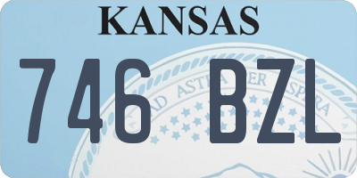 KS license plate 746BZL