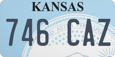 KS license plate 746CAZ