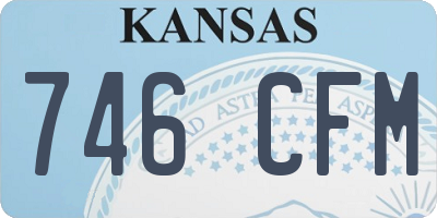 KS license plate 746CFM