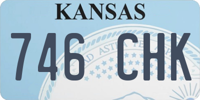 KS license plate 746CHK