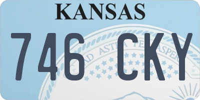 KS license plate 746CKY