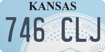 KS license plate 746CLJ